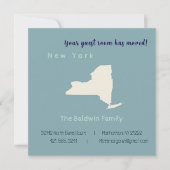 New Home New York Bewegende Aankondiging Briefkaar (Voorkant)