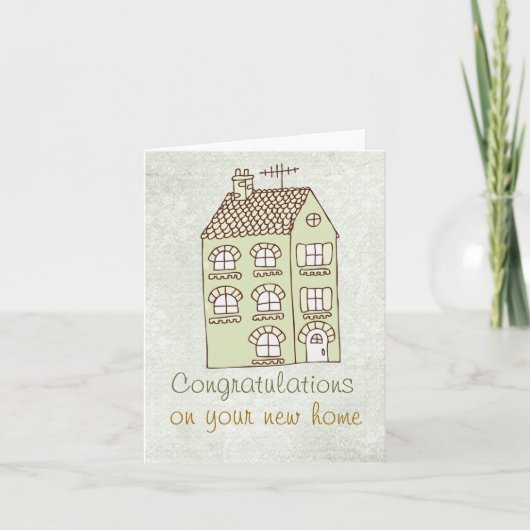 New Home Note Card Kaart (Voorkant)