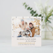 New Home Photo Doodle Scandinavian Pines Moving Aankondiging (Staand voorkant)