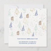 New Home Photo Doodle Tree and House Moving Aankondiging (Achterkant)