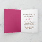 New Home Religious, Home Blessed Home Holiday Kaar Feestdagen Kaart (Binnen)