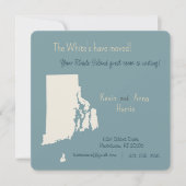 New Home Rhode Island Bewegende Aankondiging Brief (Voorkant)