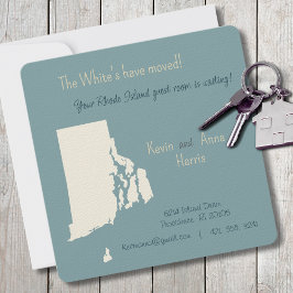 New Home Rhode Island Bewegende Aankondiging Brief