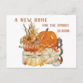 New Home Rustic Happy Halloween Moving Feestdagenkaart (Voorkant)
