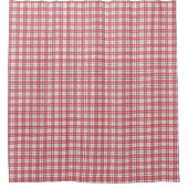 New Home Shower Curtain Red Black Plaid Accent Douchegordijn (Voorkant)