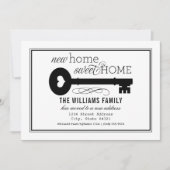 New Home Sweet Home Black Kraft  Key Moving Aankondiging (Voorkant)