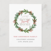 New Home Sweet Home Holiday Moving Aankondigingskaart (Voorkant)