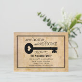 New Home Sweet Home  Key Moving Aankondiging (Staand voorkant)