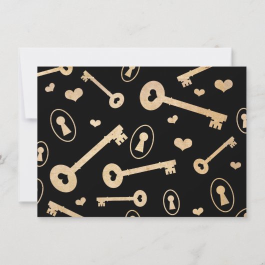 New Home Sweet Home Key Moving Aankondiging (Achterkant)