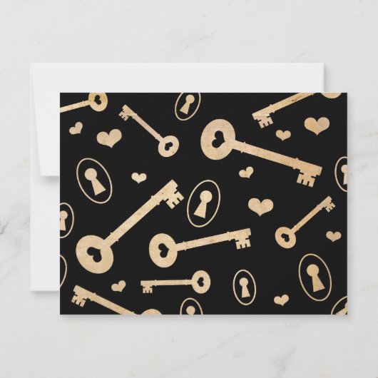 New Home Sweet Home Key Moving Aankondiging (Achterkant)