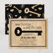 New Home Sweet Home Key Moving Aankondiging (Voorkant / Achterkant)