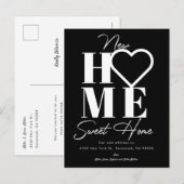 New Home Sweet Home Moving Annocement Uitnodiging Briefkaart (Voorkant / Achterkant)
