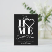 New Home Sweet Home Moving Annocement Uitnodiging Briefkaart (Staand voorkant)
