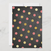 New Home Sweet House Warming ChalkBoard Key Invite Kaart (Achterkant)