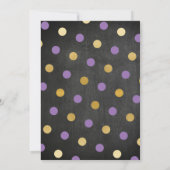 New Home Sweet House Warming ChalkBoard Key Invite Kaart (Achterkant)