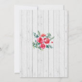New Home Sweet House Warming Floral Key Invite Kaart (Achterkant)
