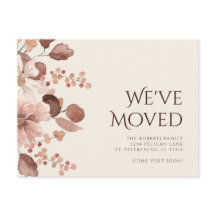 New Home Terracotta Blush Floral Moving