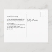 New Home Thanksgiving Pumpkin Moved Holiday Moving Aankondigingskaart (Achterkant)