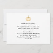 New Home Thanksgiving Pumpkin Photo Holiday Moveme Aankondiging (Achterkant)