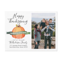 New Home Thanksgiving Pumpkin Photo Holiday Moveme