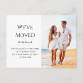 New Home Tropical Beach Moving Aankondigingskaart (Voorkant)