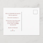 New Home Tropical Beach Moving Announge Aankondigingskaart (Achterkant)