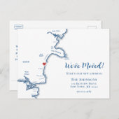 New Home York Maine Kaart Verhuizen (Voorkant / Achterkant)