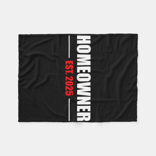 New Homeowner 2025 We Said Yes To The Address New Fleece Deken (Voorkant (Horizontaal))