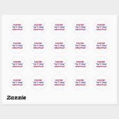 NEW-HOPE-AND-CHANGE-Funky Script Ronde Sticker (Vel)