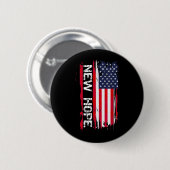 New Hope City Ronde Button 5,7 Cm (Voorkant /achterkant)