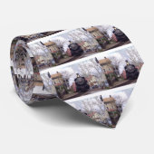 New Hope & Ivyland Railroad Steam Engine # 40 Stropdas (Opgerold)