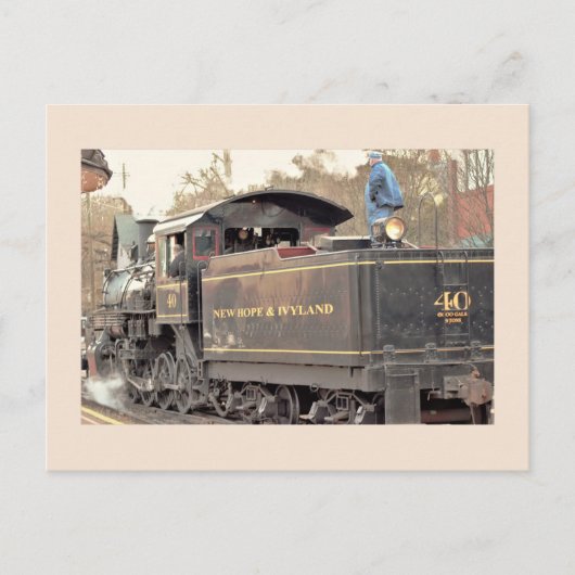 New Hope Ivyland Stoomtrein Briefkaart (Voorkant)