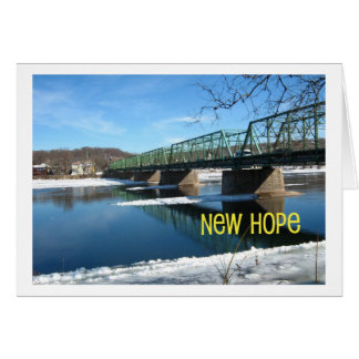 New Hope Lambertville Bridge in Winter