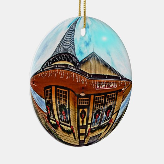 New Hope Station Ornament (Rechts)