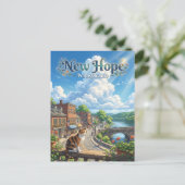 New Hope USA Briefkaart (Staand voorkant)