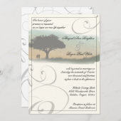 New Horizon Wedding Invitation Kaart (Voorkant / Achterkant)