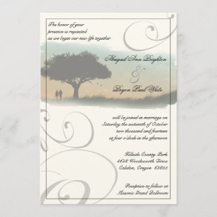 New Horizon Wedding Invitation Kaart