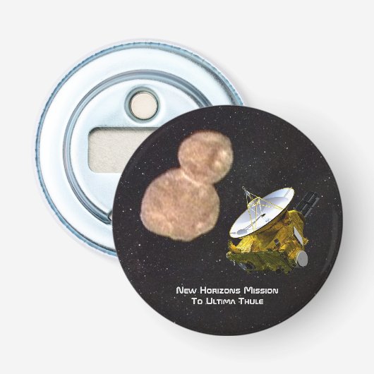 New Horizons Mission to Ultima Thule Button Flesopener (Voorkant)