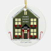 New House 2023 Keramisch Ornament (Voorkant)