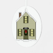 New House Collectible Ceramic Ornament (Voorkant links)
