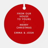 New House Collectible Ceramic Ornament (Achterkant)