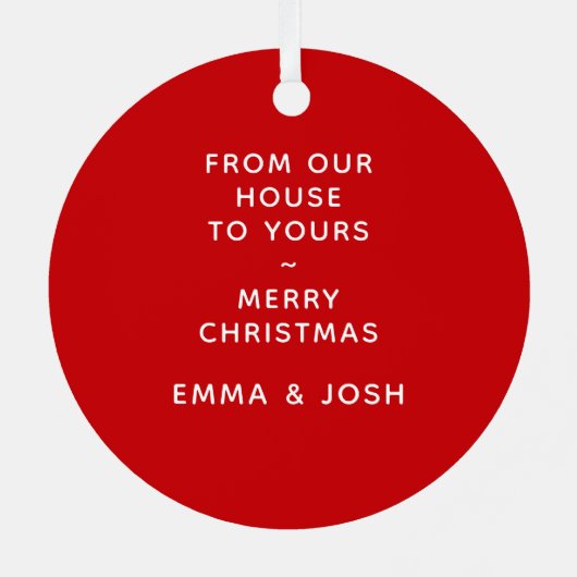 New House Collectible Ceramic Ornament (Achterkant)