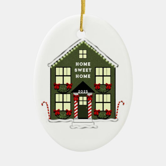 New House Collectible Keramisch Ornament (Voorkant)