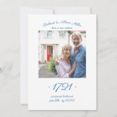 New House Deur Number Elegant Photo Movement Aankondiging (Voorkant)