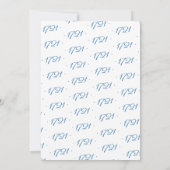 New House Deur Number Elegant Photo Movement Aankondiging (Achterkant)