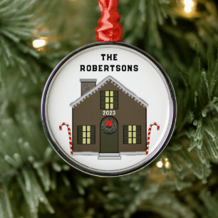 New House Metalen Ornament