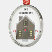 New House Metalen Ornament (Links)