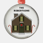 New House Metalen Ornament (Voorkant)