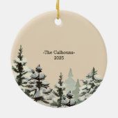 New House New Build Custom Christmas Ornament (Achterkant)