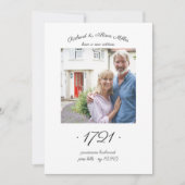 New House Number Elegant Photo Moving Aankondiging (Voorkant)